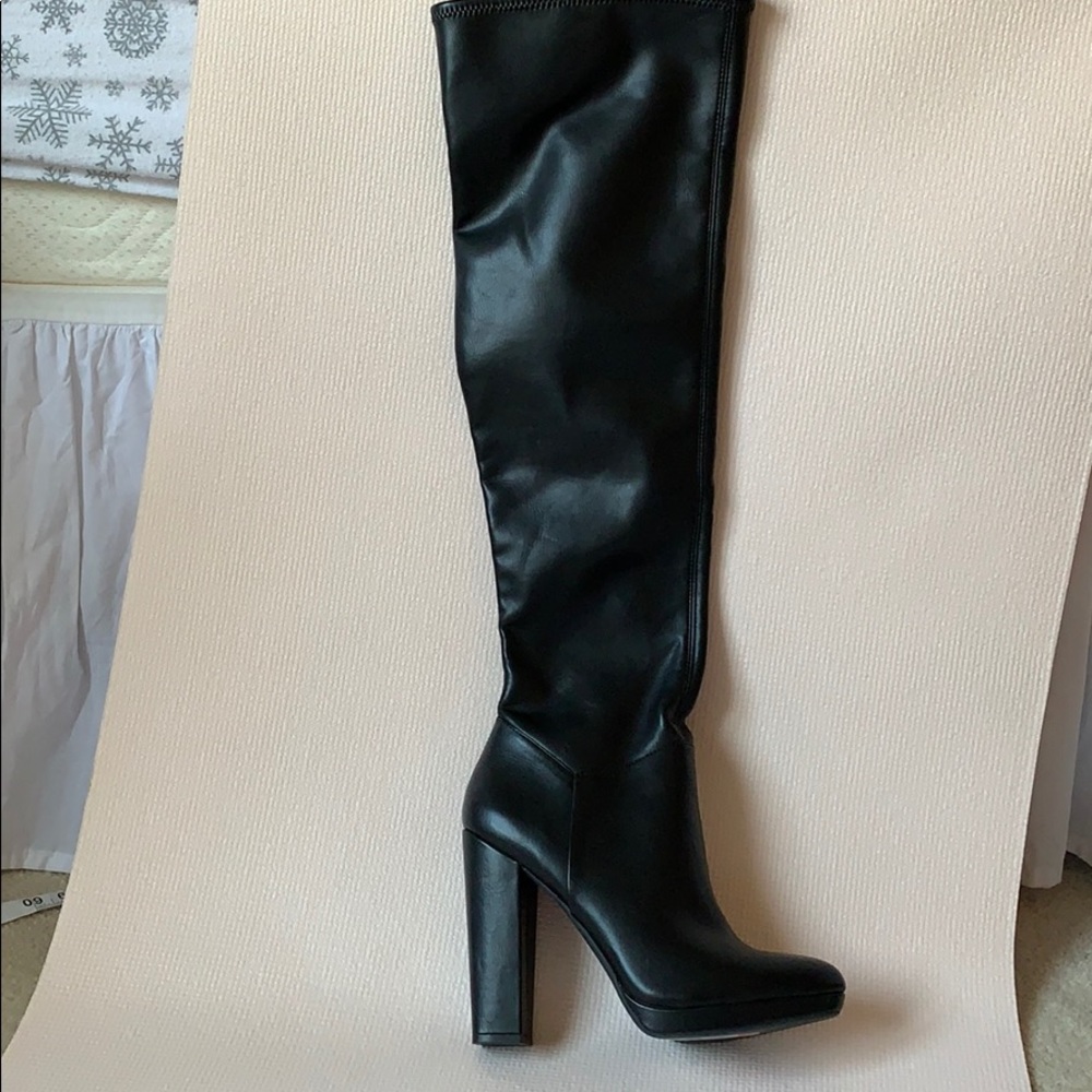 Jessica simpson thigh high leather boots